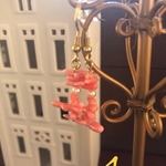 ピンク珊瑚 パール ピアス