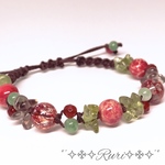 再販＊3༅೫いちごの甘い誘惑೫༅ 天然石 パワーストーン ブレスレット
