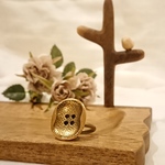 フランス🇫🇷製 ボタン リング💍 アンティークゴールド