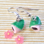 桜餅ピアス