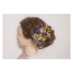 ヘアアクセサリー 髪飾り ドライフラワー