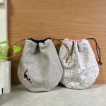 大人リネンの巾着セット