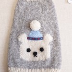 ma……-10様専用 白くまちゃんセーター *手編み☆犬服           