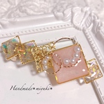 ふんわり 桜色 パールバレッタ