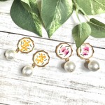 Pressed Flower　（ピアス・イヤリング）　押し花/レジン/金具