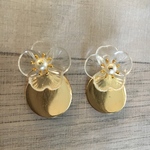  大人かわいい 金属アレルギー対応 樹脂ポストピアス 樹脂ピアス