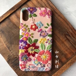 遊〜和布刺繍 和風 和柄 スマホケース【iPhoneXs /iPhoneX 共通】 