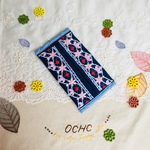 レース風刺繍のポケットティッシュケース