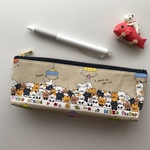 ペンケースねこねこシリーズ★限定1★シンプルペンケース★カトラリーケースにも★スプーンフォークお箸★