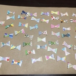 かわいいリボンフレークシールC