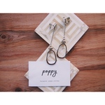 silver hoop long earring シルバーフープロングイヤリング