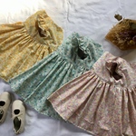 【3/17〜再販】花柄♡フリル袖ワンピース