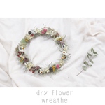 完成品❁ドライフラワーのナチュラルリース❁
