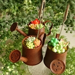 多肉の寄せ植えメモスタンド