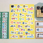 おはじき用スタンプフルネーム付き　アイロンネームラベル・お名前スタンプセット【男の子】