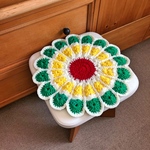 【みっちゃん様 オーダー作品】レトロでカラフルなお花円座 その2