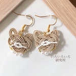 ［再販］水引ピアス❁おませな猫ちゃん❁