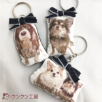 写真から作る布製キーホルダー