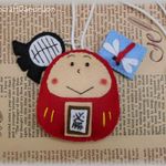 Yo様専用 だるまさんお守り手作りキット 刺繍文字 剣道パーツ付き 送料込 身長7 5 ハンドメイドマーケット Minne