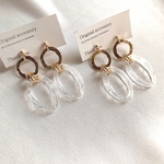 twist clear oval ring