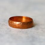 SALE＊シンプル　ハンマード　指輪＊17号　BZ