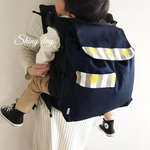 4way抱っこ紐リュック　ネイビー　ママバッグ　マザーズバッグ　ショルダー　リュック　出産祝　8号帆布
