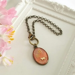 猫の日サービス品！お花見猫ちゃん・バッグチャーム（レジン・桜）