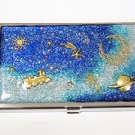 〈tiara〜様、ご予約分〉☆宇宙塗りレジン：銀河への旅～名刺ケース～