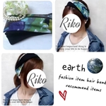 ohanayuri様ヘアバンド二本セット□earth二重フラット□Mixグレーサラサラ