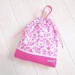 iro-nano様オーダー品☆体操服入れ   いちごちょうちょピンク