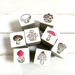 きのこのはんこセット【ミニスタンプ】