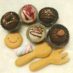 こねこね 樹脂粘土 食べられないチョコレート 　スイーツ　ホワイトデー　クッキー　ミニチュア　チョコ 食品サンプル スイーツデコ 猫 ねこ ネコ