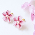 桜アート＊ピアス/イヤリング