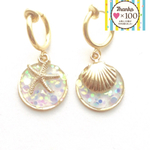 再×15販‼︎ノンホールピアス ヒトデと貝殻