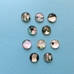 【選べる】ねこのガラスカボション（12mm/9種類/アソート/10個）