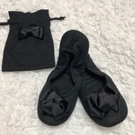 再販大人気♡携帯スリッパ 変わりリボンブラック