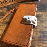 本革 iPhone 7 /8ケース  ハラコフラップ 気分次第で着せ替え♪