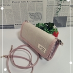 2Way♡麻の長財布（ナチュラル✾ピンク）