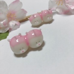 桜団子ハムスター ブローチ