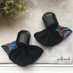 クラゲピアス"ブラック×リボン