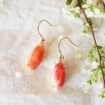 14kgf Vintage Living Coralピアス