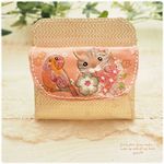 ＊お花と猫ちゃんたちの小さなお財布（ピンク）