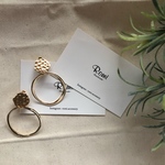 ✺ピアス/イヤリング✺ゴールド平打ちプレートピアス
