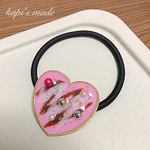 ハートのヘアゴム☆ストロベリーチョコ