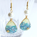 海辺の雫ピアス