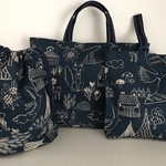 ★入園入学★レッスンバッグ3点セット 男の子 女の子 兼用