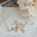 NEW★14kgf Real Heartbeat Necklace