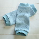 sale♡[60-80 baby free]★レッグウォーマー★穴あきレース風♪アリスブルー