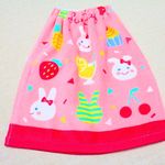 再販2☆タオルエプロン(二つ折り）　かわいいうさぎ