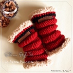  ꫛꫀꪝご予約様専用✼Eskimo Style✻Framboise✻Arm warmer/ハンドウォーマー
